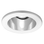 Low Voltage 4IN RD Premium Open Reflector Downlight Trim - Brushed Nickel / Specular Clear