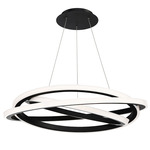 Veloce Chandelier - Black / White