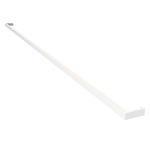 Thin-Line One-Sided Wall Light - Satin White / White Acrylic