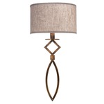 Cienfuegos Shade Wall Sconce - Antique Bronze / Natural Greige