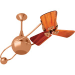 Brisa 2000 Wood Ceiling Fan - Brushed Copper / Mahogany Tone