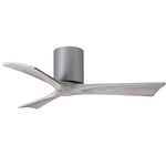 Irene Hugger Ceiling Fan - Brushed Nickel / Barn Wood