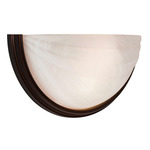 Crest LED Wall Sconce - Oil Rubbed Bronze / Alabaster