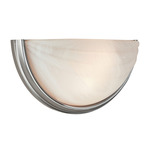 Crest LED Wall Sconce - Satin / Alabaster