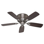 Low Profile IV Ceiling Fan - Antique Pewter / Dark Walnut / Chestnut