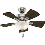 Watson Ceiling Fan with Light - Brushed Nickel / Dark Walnut / Cherry