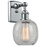 Belfast Wall Light - Polished Chrome / Clear Crackle