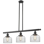 Large Bell Linear Pendant - Oil Rubbed Bronze / Clear