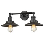 Railroad Adjustable Bathroom Vanity Light with Hinge - Oil Rubbed Bronze