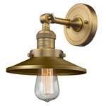 Railroad Wall Light - Brushed Brass