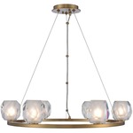 Stella Chandelier - Winter Brass / Clear