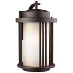 Crowell Dark Sky Outdoor Wall Light - Antique Bronze / Creme Parchment