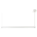 Glide Glass Up/Down Warm Dim End Feed Suspension - White Glass / No Louver