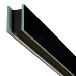 Glide Glass Up/Down Warm Dim End Feed Suspension - Black Glass / Black Louver