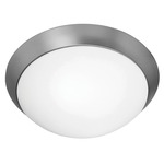 Cobalt Ceiling Light Fixture - Brushed Steel / Opal