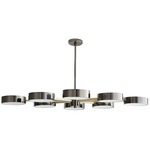 Linus Starburst Chandelier - Black Nickel / Frosted