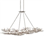 Rainforest Chandelier - Silver Leaf