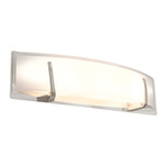 Hyperion Bathroom Vanity Light - Buffed Nickel / Opal