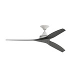 Spitfire Indoor / Outdoor Ceiling Fan - Matte White / Black