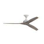 Spitfire Indoor / Outdoor Ceiling Fan - Matte White / Weathered Wood