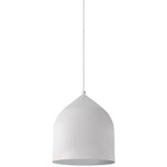 Helena Pendant - White / Silver