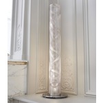 Spiral Column Floor Lamp - Stainless Steel