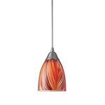 Arco Baleno Mini Pendant - Satin Nickel / Multi