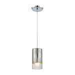 Tallula Pendant - Polished Chrome / Clear Crackle / Chrome