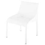 Delphine Dining Chair - White Leather