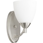 Barkley Wall Light - Satin Nickel / Satin Opal