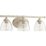 Brooks Bathroom Vanity Light - Clear Seeded / Persian White