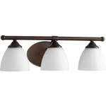 Brooks Bathroom Vanity Light - Satin Opal / Oiled Bronze