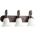 Bryant Bathroom Vanity Light - Satin Opal / Oiled Bronze