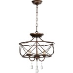 Cilia Pendant / Semi Flush Ceiling Light - Oiled Bronze