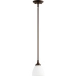 Enclave Mini Pendant - Oiled Bronze / Satin Opal