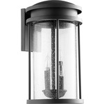 Hadley Outdoor Wall Light - Noir / Clear Seeded