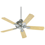 Hudson Outdoor Ceiling Fan - Galvanized / Medium Oak Blades