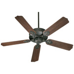 Hudson Outdoor Ceiling Fan - Old World / Walnut Blades