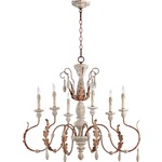 La Maison Leaf Chandelier - Manchester Grey