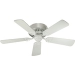 Medallion Flush Ceiling Fan - Studio White / Studio White