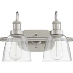 Signature 508 Bathroom Vanity Light - Satin Nickel / Clear Seeded