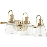 Signature 508 Bathroom Vanity Light - Aged Brass / Clear Seeded