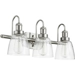 Signature 508 Bathroom Vanity Light - Satin Nickel / Clear Seeded