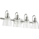 Signature 508 Bathroom Vanity Light - Satin Nickel / Clear Seeded