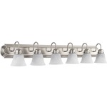 Signature 5094 Bathroom Vanity Light - Faux Alabaster / Satin Nickel