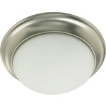 Signature Small 3507 Ceiling Light Fixture - Satin Nickel / Opal