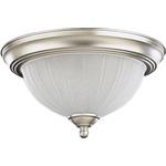 Signature Ceiling Light Fixture - Satin Nickel / Frosted