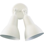 Signature Double Outdoor Spot Wall Light - White