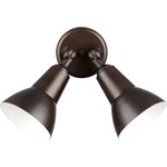 Signature Double Outdoor Spot Wall Light - Oiled Bronze