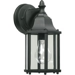 Signature 786 Outdoor Wall Light - Black / Clear